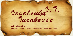 Veselinka Tucaković vizit kartica